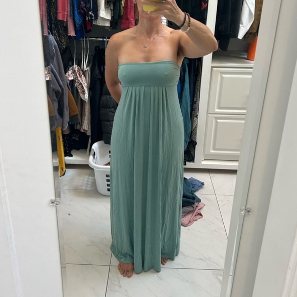 Tart Strapless Maxi Dress in Sage